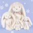 White Fleurette Rabbit Plush 35 cm DC4301 Doudou et Compagnie 8