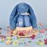 Blue Fleurette Rabbit Plush 25 cm DC4299 Doudou et Compagnie 3