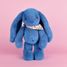 Blue Fleurette Rabbit Plush 35 cm DC4304 Doudou et Compagnie 8