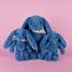 Blue Fleurette Rabbit Plush 35 cm DC4304 Doudou et Compagnie 10