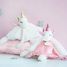 Pink unicorn cuddle cloth DC3277 Doudou et Compagnie 4