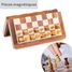 Folding chessboard 30 cm King 56 mm WJ-ECBM12S Wilson Jeux 5