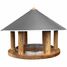 Bird table oak round zinc roof ED-FB431 Esschert Design 2
