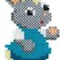 Bag of 1000 plastic beads Midi Blue oil HAMA-207-83 Hama 3