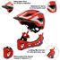 Ikon Full Face Helmet Red Blue Small KMHFF03S Kiddimoto 2