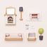 Living room set for dolls house TV-ME058 Le Toy Van 3