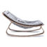 LEVO Baby Rocker in Walnut - Gentle Grey Cushion CC LEVO W GREY Charlie Crane 3