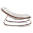 LEVO Baby Rocker in Walnut - Gentle White Cushion CC LEVO W WHITE Charlie Crane 5