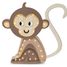 Little Lights Monkey Lamp Jungle Brown LL070-467 Little Lights 1