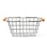 Metal shopping basket with wooden handle As-85671 Mamamemo 2