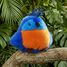 Royal Parrot bird plush toy 15 cm HO3438 Histoire d'Ours 3