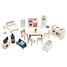 Complete furniture set for dolls house TV-ME040 Le Toy Van 1
