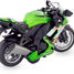 Miniature green friction motorbike UL-8355 verte Ulysse 2