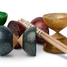 Red flakes diabolo - wooden axle - d. 100mm F-101008PR Foulon 2