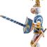 Blue knight fleur de lys figure PA39788 Papo 3