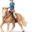 Western horse and his rider figurine PA-51566 Papo 5