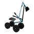 Blue excavator with wheels LE12798 Small Foot company 1