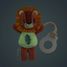 Glow-in-the-dark pacifier clip Jack the Lion LL83591 Lilliputiens 2
