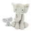 Elephant plush toy mother and her baby DE72804 Les Déglingos 1