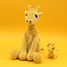 Giraffe plush toy mother and her baby DE76230 Les Déglingos 2