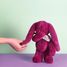 Plum Fleurette Rabbit Plush 35 cm DC4705 Doudou et Compagnie 5