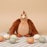 Plush hen reddish-brown color 20 cm HO3444 Histoire d'Ours 4