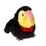 Toucan bird plush toy 15 cm HO3443 Histoire d'Ours 1