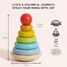 Rainbow stacker in wood TV-PL011 Le Toy Van 4