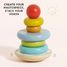 Rainbow stacker in wood TV-PL011 Le Toy Van 6