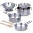 Stainless Steel Pots & Pans Play Set M&D14265-4500 Melissa & Doug 2