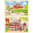 Reversible puzzle helicopter and fire engine GK57301 Goki 1