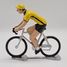 Cyclist figure R Yellow jersey with black edging FR-R12 Fonderie Roger 3