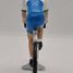 Cyclist figure R Blue green and white jersey FR-R17 Fonderie Roger 2