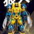 Robot Super PR Mecha yellow blue SL-M38-B1298 Sluban 9