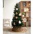 Customizable Dog Christmas Decoration white wood VI-BN21 Vintiun 4