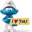 Smurf with I love you sign SC-20823 Schleich 1