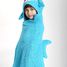 Kids Hooded towel Sherman the Shark ZOO-122-001-009 Zoocchini 3