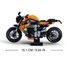 Model Bricks - Orange motorcycle SL-M38-B1130 Sluban 4