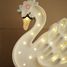 Little Lights Swan Lamp Lake Flower White LL050-001 Little Lights 2