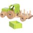 Tractor with trailor green GK55838 Goki 3
