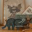 Little Lights Triceratops Lamp Jurassic Navy LL049-360 Little Lights 6