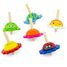 Set of 6 animal spinning tops UL21756 Ulysse 1