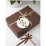Customizable Dog Christmas Decoration white wood VI-BN21 Vintiun 3