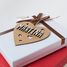 Customizable Heart Christmas Decoration natural wood VI-CR10 Vintiun 4