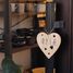 Customizable Heart Christmas Decoration natural wood VI-CR10 Vintiun 6