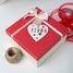 Customizable Heart Christmas Decoration white wood VI-CR11 Vintiun 3