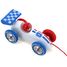 White pull along racing car V2309W Vilac 2