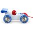White pull along racing car V2309W Vilac 3