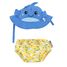 Whale swimsuit and hat set 6-12M EFK-122-010-026 Zoocchini 2