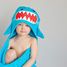 Kids Hooded towel Sherman the Shark ZOO-122-001-009 Zoocchini 4
